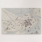  kaart Boston Landmark (1871) Legpuzzel (Horizontaal)