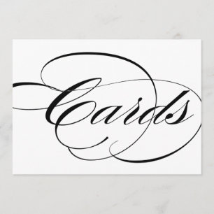 Kaart box signage voor trouwreceptiedecor