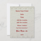 Kaart / Bridge Party - SRF (Achterkant)