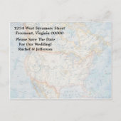  kaart & Briefkaart bruiloft Save the date (Achterkant)