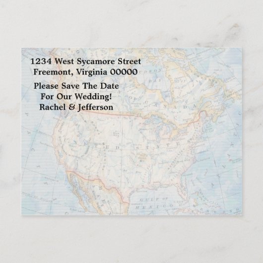  kaart & Briefkaart bruiloft Save the date (Achterkant)