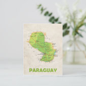 KAART BRIEFKAARTEN ♥ Paraguay (Staand voorkant)