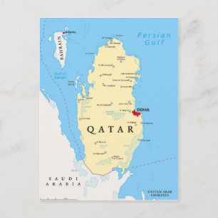KAART BRIEFKAARTEN ♥ Qatar