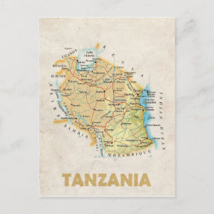KAART BRIEFKAARTEN ♥ Tanzania