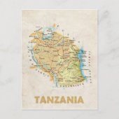 KAART BRIEFKAARTEN ♥ Tanzania (Voorkant)