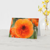 Kaart Bright Poppy Flowers Moederdag (Gele Bloem)