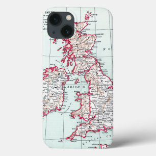 KAART: BRITISH ISLES, c1890 iPhone 13 Hoesje