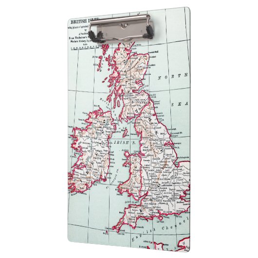 KAART: BRITISH ISLES, c1890 Klembord (Links)