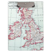 KAART: BRITISH ISLES, c1890 Klembord (Voorkant)