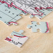 KAART: BRITISH ISLES, c1890 Legpuzzel (Zijkant)