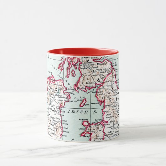 KAART: BRITISH ISLES, c1890 Mok (Midden)