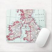 KAART: BRITISH ISLES, c1890 Muismat (Met muis)