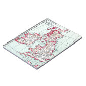 KAART: BRITISH ISLES, c1890 Notitieboek (Linkerzijde)