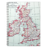 KAART: BRITISH ISLES, c1890 Notitieboek (Voorkant)