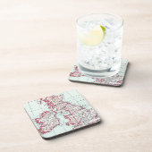 KAART: BRITISH ISLES, c1890 Onderzetter (Rechterzijde)