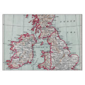 KAART: BRITISH ISLES, c1890 Snijplank (Voorkant)
