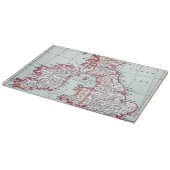 KAART: BRITISH ISLES, c1890 Snijplank (Hoek)