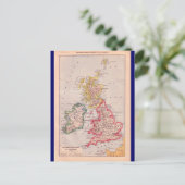 kaart, Britse eilanden, rond 1920 Briefkaart (Staand voorkant)