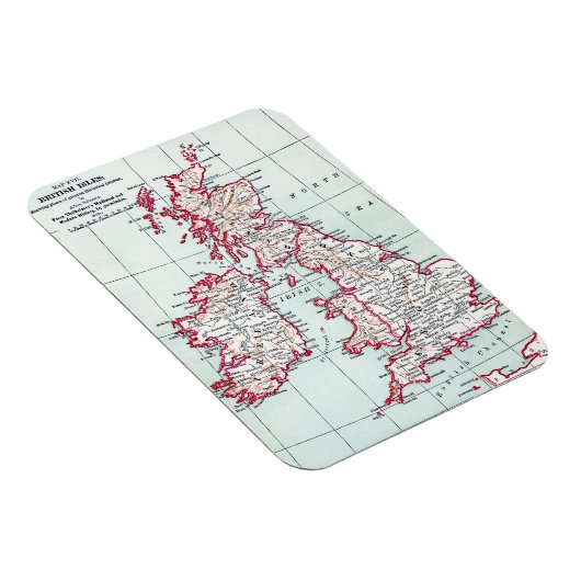 KAART: BRITSE ISLES, c1890 Magneet (Rechterzijde)