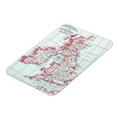 KAART: BRITSE ISLES, c1890 Magneet (Linkerzijde)