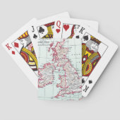 KAART: BRITSE ISLES, c1890 Pokerkaarten (Achterkant)