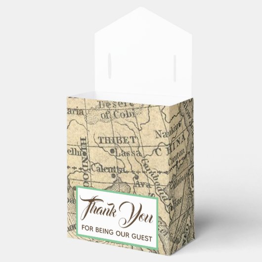 kaart bruiloft gunst box bedankdoosjes (Geopend)