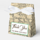 kaart bruiloft gunst box bedankdoosjes (Voorkant Zijde)