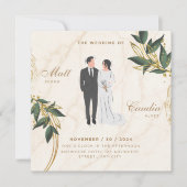 kaart bruiloft uitnodiging (Voorkant)