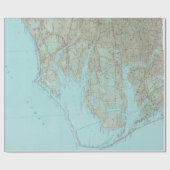 Kaart buitenbanken NC (1993)  Cadeaupapier (Vlak)