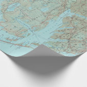 Kaart buitenbanken NC (1993)  Cadeaupapier (Hoek)