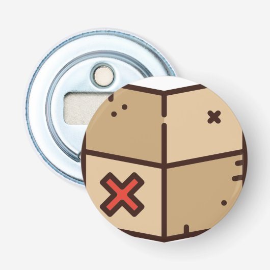 kaart button flesopener (Voorkant)