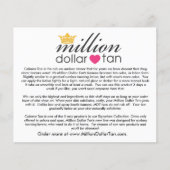 Kaart Cabana Tan van Million Dollar Tan (Voorkant)