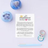 Kaart Cabana Tan  Verticaal miljoen dollar (Enkel)