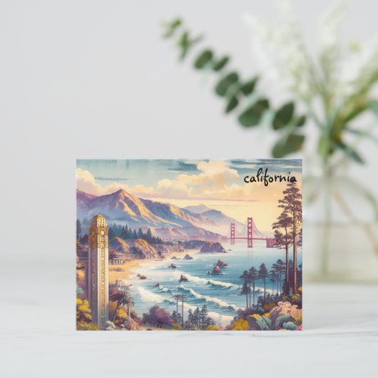 Kaart Californië Mass Mailing briefkaarten (Staand voorkant)