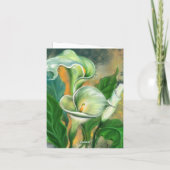 Kaart Calla Lily Flowers schilderen (Achterkant)