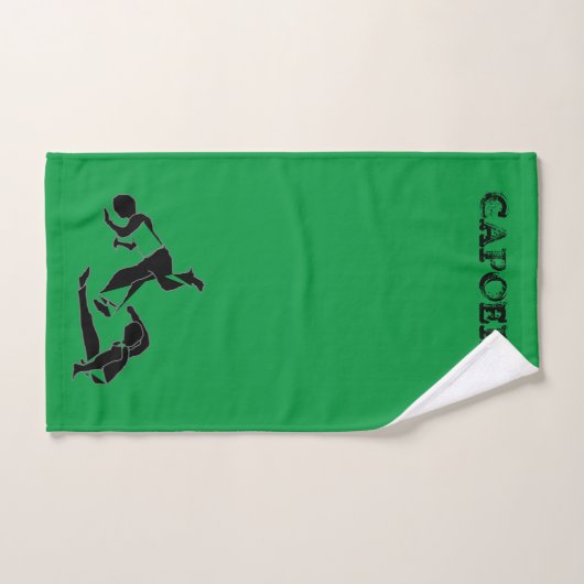Kaart capoeira vechtsport parabens verjaardag bad handdoek (Handdoek)