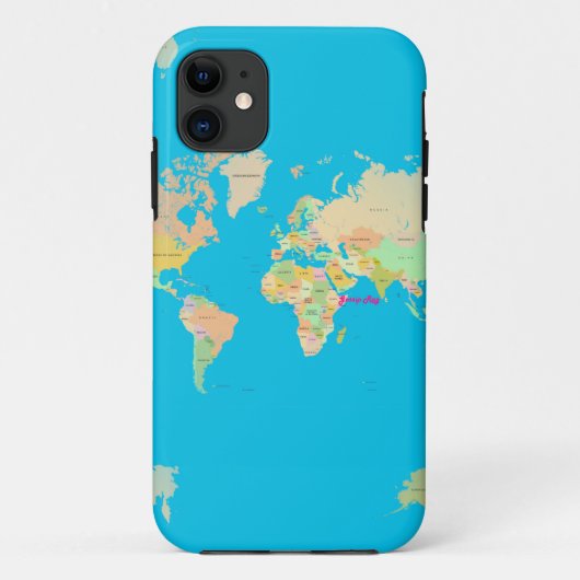 kaart Case-Mate iPhone case (Achterkant)