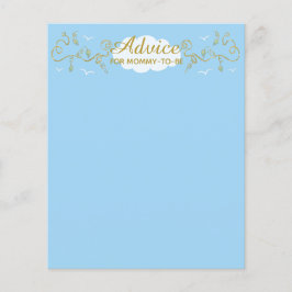 Kaart "Castle in the Sky" van baby shower Advice