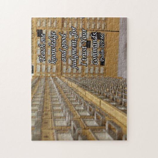 Kaart Catalogus met Schrift Legpuzzel (Verticaal)