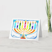 Kaart: Chanoeka Menorah - Chanoeka Menorah Feestdagen Kaart (Voorkant)