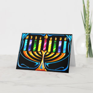 Kaart: Chanoeka Menorah - Chanoeka Menorah Feestdagen Kaart