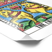 Kaart Chariot Tarot Foto Afdruk (Hoek)
