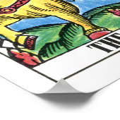 Kaart Chariot Tarot Poster (Hoek)