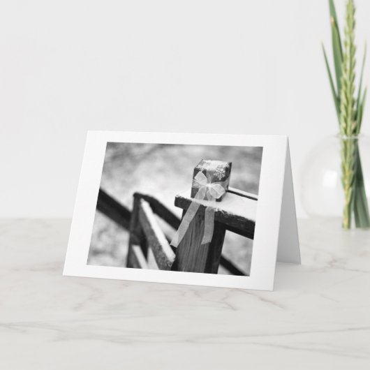 KAART CHARM CHRISTMAS (ZWART/WITTE FOTO) VAN HET L (Voorkant)