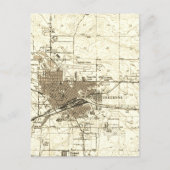 kaart Cheyenne Wyoming (Voorkant)