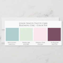 Kaart Chic Wedding Color Swatch