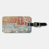 KAART: CHICAGO, c1857 Bagagelabel (Voorkant horizontaal)