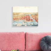 KAART: CHICAGO, c1857 Canvas Afdruk (Insitu (Woonkamer))