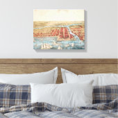 KAART: CHICAGO, c1857 Canvas Afdruk (Insitu (Slaapkamer))