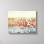 KAART: CHICAGO, c1857 Canvas Afdruk (Voorkant)